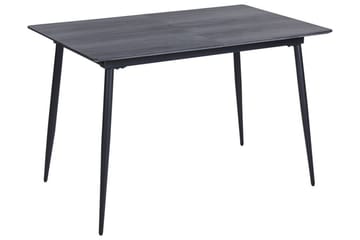 Rablio Ruokapöytä Jatkettava 120-160x80 cm - Musta/Harmaa - Huonekalut - Pöytä & ruokailuryhmä - Ruokapöydät & keittiön pöydät
