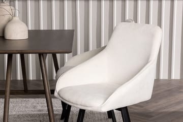 Rektangulär matgrupp Venture Home Beige Mörkbrun 4st - Huonekalut - Pöytä & ruokailuryhmä - Ruokailuryhmä