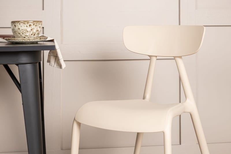 Rektangulär matgrupp Venture Home Beige Svart 2st - Huonekalut - Pöytä & ruokailuryhmä - Ruokailuryhmä