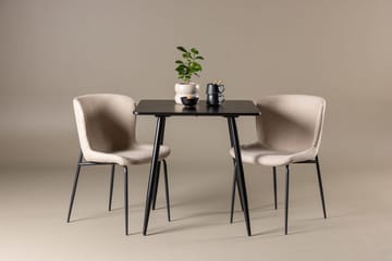 Rektangulär matgrupp Venture Home Beige Svart 2st - Huonekalut - Pöytä & ruokailuryhmä - Ruokailuryhmä