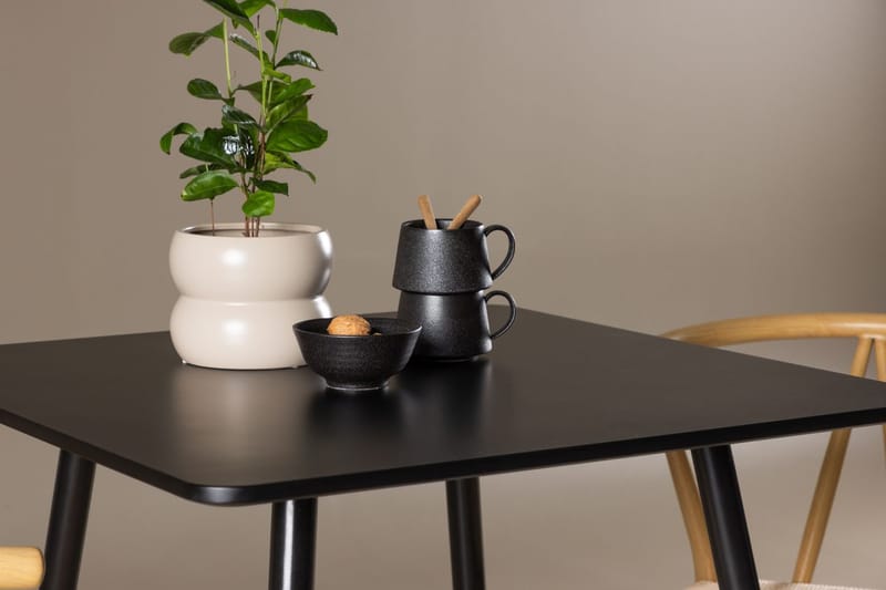 Rektangulär matgrupp Venture Home Beige Svart 2st - Huonekalut - Pöytä & ruokailuryhmä - Ruokailuryhmä