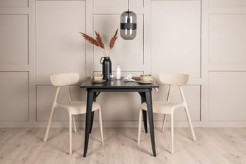 Rektangulär matgrupp Venture Home Beige Svart 2st - Huonekalut - Pöytä & ruokailuryhmä - Ruokailuryhmä