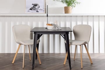 Rektangulär matgrupp Venture Home Beige Svart 2st - Huonekalut - Pöytä & ruokailuryhmä - Ruokailuryhmä