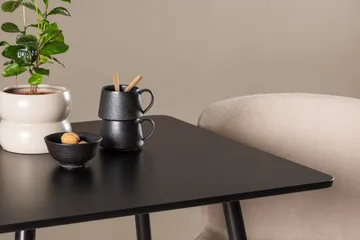 Rektangulär matgrupp Venture Home Beige Svart 2st - Huonekalut - Pöytä & ruokailuryhmä - Ruokailuryhmä