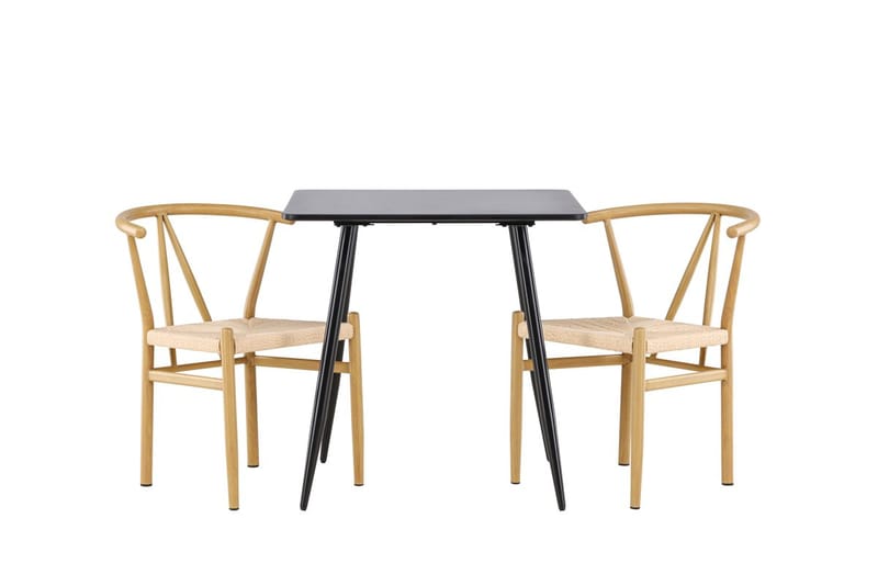 Rektangulär matgrupp Venture Home Beige Svart 2st - Huonekalut - Pöytä & ruokailuryhmä - Ruokailuryhmä