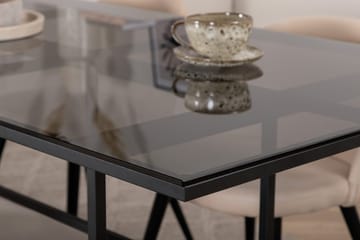 Rektangulär matgrupp Venture Home Beige Svart 4st - Huonekalut - Pöytä & ruokailuryhmä - Ruokailuryhmä