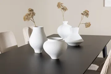 Rektangulär matgrupp Venture Home Beige Svart 6st - Huonekalut - Pöytä & ruokailuryhmä - Ruokailuryhmä