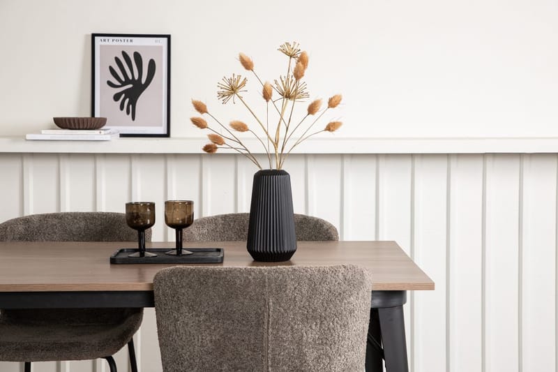 Rektangulär matgrupp Venture Home Beige Valnöt 4st - Huonekalut - Pöytä & ruokailuryhmä - Ruokailuryhmä