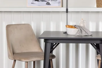 Rektangulär matgrupp Venture Home Brun Svart 2st - Huonekalut - Pöytä & ruokailuryhmä - Ruokailuryhmä