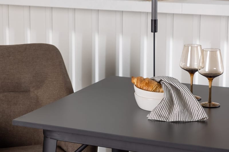 Rektangulär matgrupp Venture Home Brun Svart 2st - Huonekalut - Pöytä & ruokailuryhmä - Ruokailuryhmä