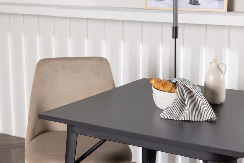 Rektangulär matgrupp Venture Home Brun Svart 2st - Huonekalut - Pöytä & ruokailuryhmä - Ruokailuryhmä