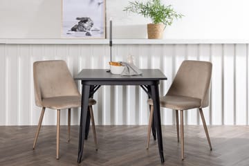 Rektangulär matgrupp Venture Home Brun Svart 2st - Huonekalut - Pöytä & ruokailuryhmä - Ruokailuryhmä