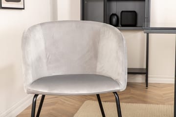 Rektangulär matgrupp Venture Home Grå Svart 6st - Huonekalut - Pöytä & ruokailuryhmä - Ruokailuryhmä