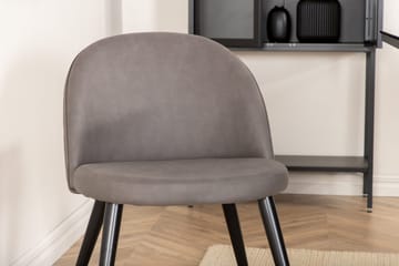 Rektangulär matgrupp Venture Home Grå Svart 6st - Huonekalut - Pöytä & ruokailuryhmä - Ruokailuryhmä