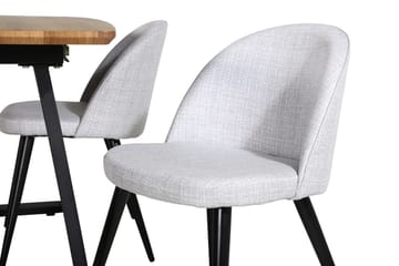 Rektangulär matgrupp Venture Home Grå Valnöt 4st - Huonekalut - Pöytä & ruokailuryhmä - Ruokailuryhmä