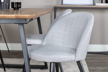 Rektangulär matgrupp Venture Home Grå Valnöt 4st - Huonekalut - Pöytä & ruokailuryhmä - Ruokailuryhmä