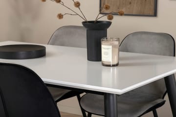 Rektangulär matgrupp Venture Home Grå Vit 4st - Huonekalut - Pöytä & ruokailuryhmä - Ruokailuryhmä
