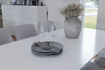 Rektangulär matgrupp Venture Home Grå Vit 6st - Huonekalut - Pöytä & ruokailuryhmä - Ruokailuryhmä