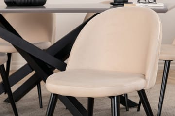 Rektangulär matgrupp Venture Home Grå - Huonekalut - Pöytä & ruokailuryhmä - Ruokailuryhmä
