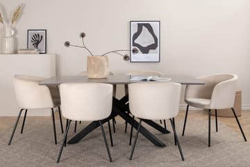 Harmaa - Svart, beige