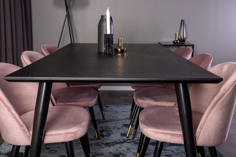 Rektangulär matgrupp Venture Home Guld - Huonekalut - Pöytä & ruokailuryhmä - Ruokailuryhmä
