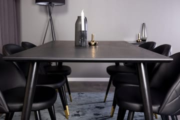 Rektangulär matgrupp Venture Home Guld - Huonekalut - Pöytä & ruokailuryhmä - Ruokailuryhmä