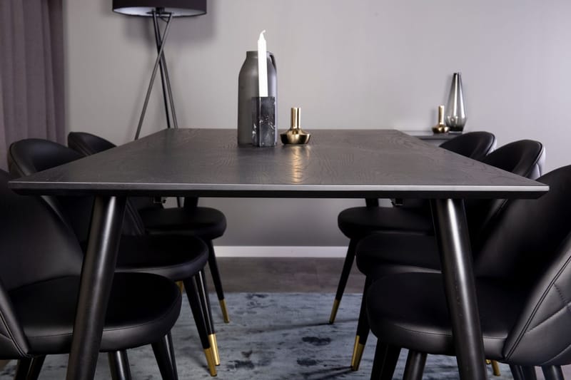 Rektangulär matgrupp Venture Home Guld - Huonekalut - Pöytä & ruokailuryhmä - Ruokailuryhmä