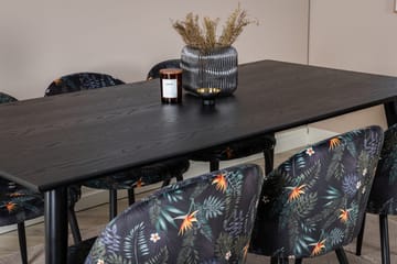 Rektangulär matgrupp Venture Home Guld - Huonekalut - Pöytä & ruokailuryhmä - Ruokailuryhmä