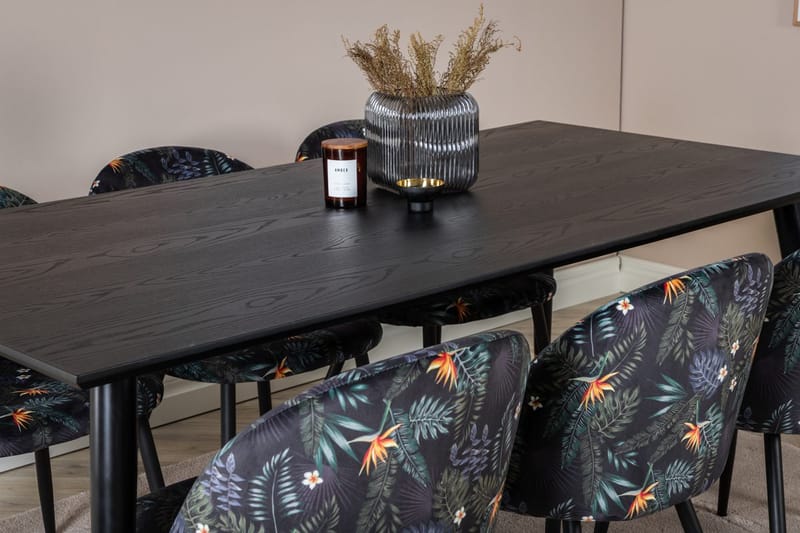Rektangulär matgrupp Venture Home Guld - Huonekalut - Pöytä & ruokailuryhmä - Ruokailuryhmä