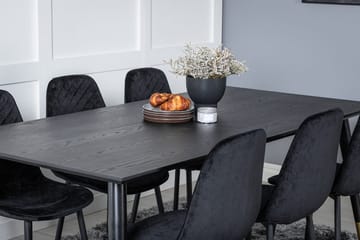 Rektangulär matgrupp Venture Home Guld - Huonekalut - Pöytä & ruokailuryhmä - Ruokailuryhmä