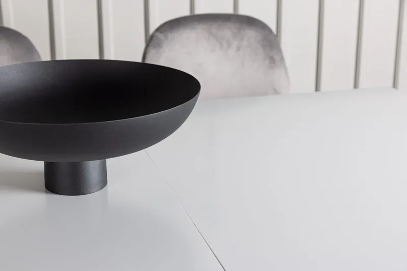 Rektangulär matgrupp Venture Home Ljusgrå Vit 4st - Huonekalut - Pöytä & ruokailuryhmä - Ruokailuryhmä