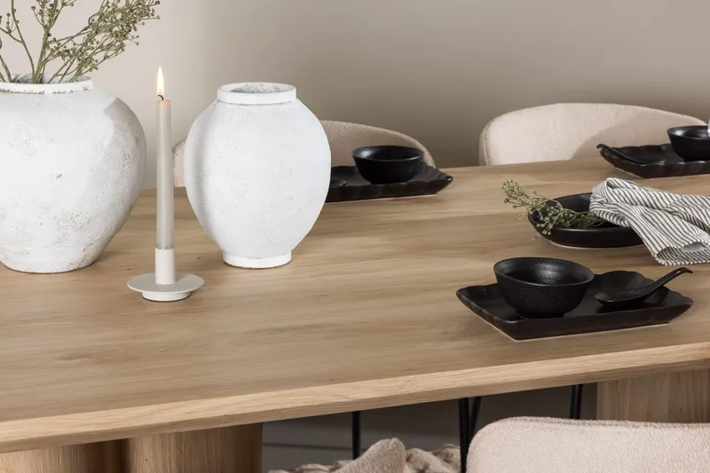 Rektangulär matgrupp Venture Home Ljust trä - Huonekalut - Pöytä & ruokailuryhmä - Ruokailuryhmä