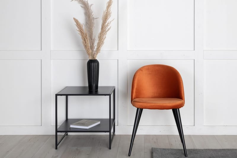 Rektangulär matgrupp Venture Home Rostig Orange Svart 6st - Huonekalut - Pöytä & ruokailuryhmä - Ruokailuryhmä