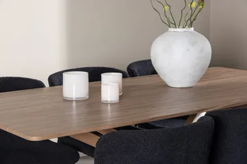 Rektangulär matgrupp Venture Home Svart Mocka 6st - Huonekalut - Pöytä & ruokailuryhmä - Ruokailuryhmä