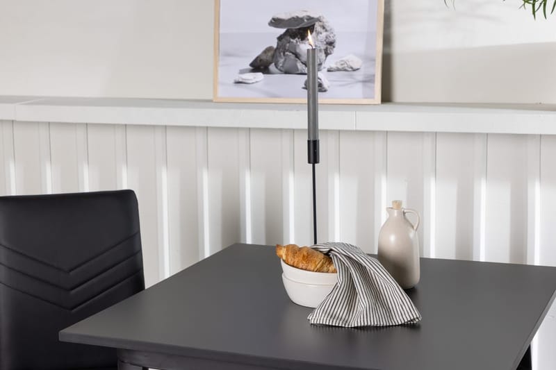 Rektangulär matgrupp Venture Home Svart Svart 2st - Huonekalut - Pöytä & ruokailuryhmä - Ruokailuryhmä