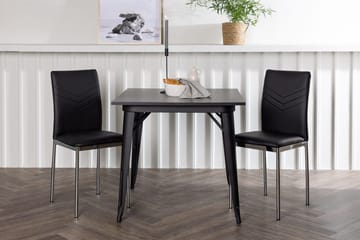 Rektangulär matgrupp Venture Home Svart Svart 2st - Huonekalut - Pöytä & ruokailuryhmä - Ruokailuryhmä