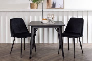 Rektangulär matgrupp Venture Home Svart Svart 2st - Huonekalut - Pöytä & ruokailuryhmä - Ruokailuryhmä