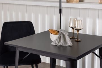 Rektangulär matgrupp Venture Home Svart Svart 2st - Huonekalut - Pöytä & ruokailuryhmä - Ruokailuryhmä