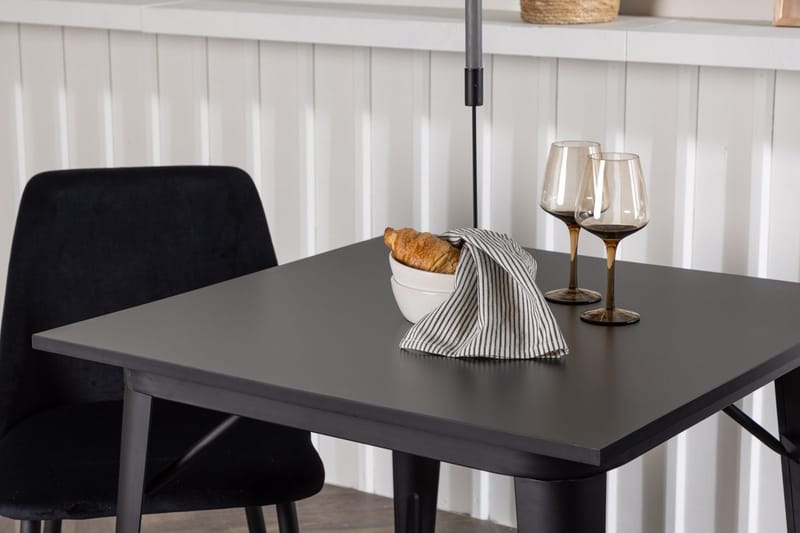 Rektangulär matgrupp Venture Home Svart Svart 2st - Huonekalut - Pöytä & ruokailuryhmä - Ruokailuryhmä