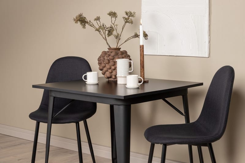 Rektangulär matgrupp Venture Home Svart Svart 2st - Huonekalut - Pöytä & ruokailuryhmä - Ruokailuryhmä
