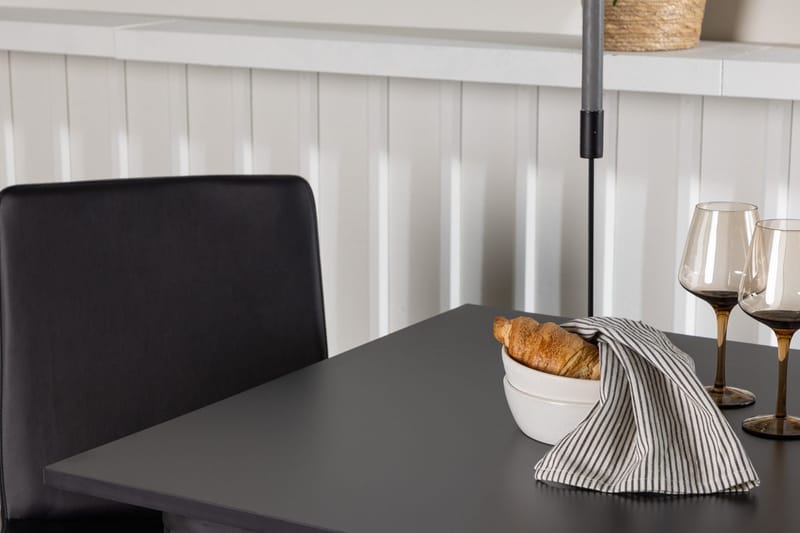 Rektangulär matgrupp Venture Home Svart Svart 2st - Huonekalut - Pöytä & ruokailuryhmä - Ruokailuryhmä