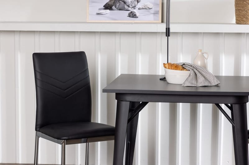 Rektangulär matgrupp Venture Home Svart Svart 2st - Huonekalut - Pöytä & ruokailuryhmä - Ruokailuryhmä