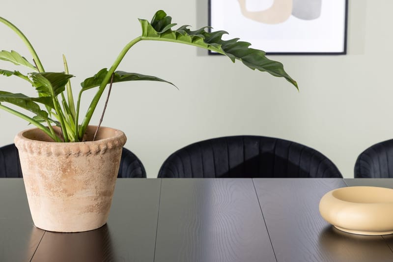 Rektangulär matgrupp Venture Home Svart Svart 6st - Huonekalut - Pöytä & ruokailuryhmä - Ruokailuryhmä