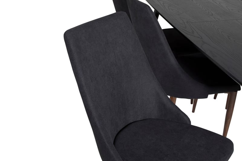 Rektangulär matgrupp Venture Home Svart Svart 6st - Huonekalut - Pöytä & ruokailuryhmä - Ruokailuryhmä
