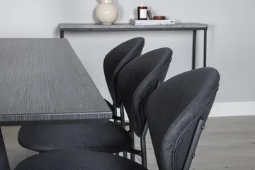 Rektangulär matgrupp Venture Home Svart Svart 6st - Huonekalut - Pöytä & ruokailuryhmä - Ruokailuryhmä