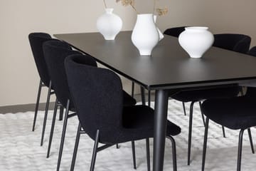 Rektangulär matgrupp Venture Home Svart Svart 6st - Huonekalut - Pöytä & ruokailuryhmä - Ruokailuryhmä