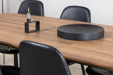 Rektangulär matgrupp Venture Home Svart Valnöt 8st - Huonekalut - Pöytä & ruokailuryhmä - Ruokailuryhmä