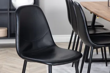 Rektangulär matgrupp Venture Home Svart Valnöt 8st - Huonekalut - Pöytä & ruokailuryhmä - Ruokailuryhmä