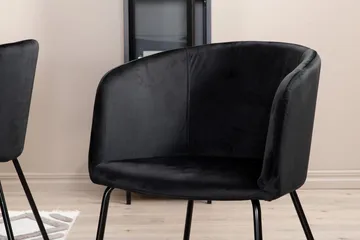 Rektangulär matgrupp Venture Home Svart - Huonekalut - Pöytä & ruokailuryhmä - Ruokailuryhmä