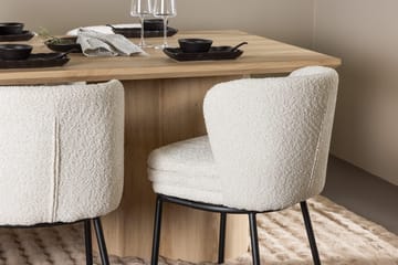 Rektangulär matgrupp Venture Home Vit Beige 6st - Huonekalut - Pöytä & ruokailuryhmä - Ruokailuryhmä